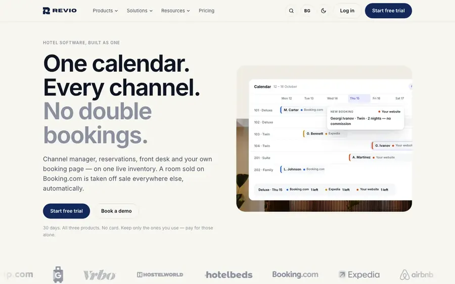 Revio — Хотелска платформа